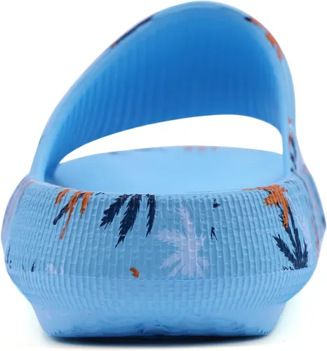 Miniatura 6 de FJPTREN Zapatos de nube para niños y niñas, sandalias acolchadas antideslizantes, zapatos de ducha ligeros, plataforma para niños, suela gruesa