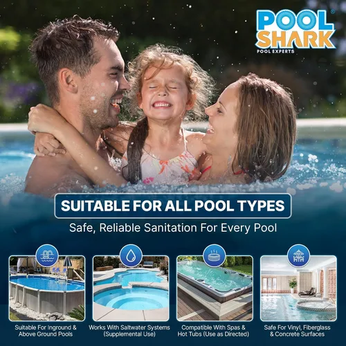 Miniatura 6 de Shock de Piscina de Hipoclorito de Calcio al 68% para Piscinas - Gránulos de Cloro Shock para Piscina de Natación Cubeta de 50 libras - Cloro