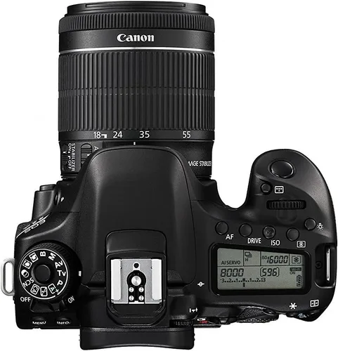Miniatura 5 de Canon EOS 80D Digital SLR kit con lente EF-S 18–55mm f/3.5–5.6 estabilización de imagen STM, color negro (reparada)