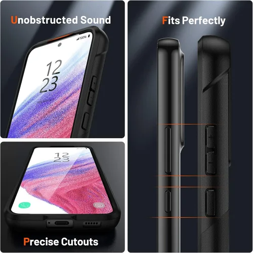 Miniatura 13 de Jeylly Compatible con Samsung Galaxy A22 5G Funda, Funda Samsung A22 5G con 2pcs protectores de pantalla de vidrio templado