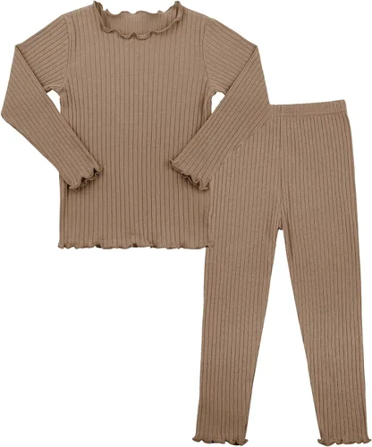 Miniatura 7 de American Trends Ropa interior térmica para bebés y niñas, conjunto de 2 piezas, ropa de dormir larga Johs para niñas