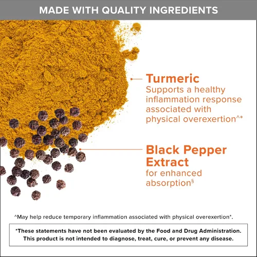Miniatura 8 de Qunol Cúrcuma Curcumina con pimienta negra, 2250 mg de extracto de cúrcuma con 95% de curcuminoides, suplemento de cúrcuma extra fuerte, absorción