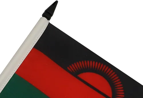 Miniatura 268 de AZ FLAG Sierra Leone Bandera de mesa 5'' x 8'' - Bandera de escritorio de Sierra Leona 21 x 14 cm - Bastón y base de plástico negro