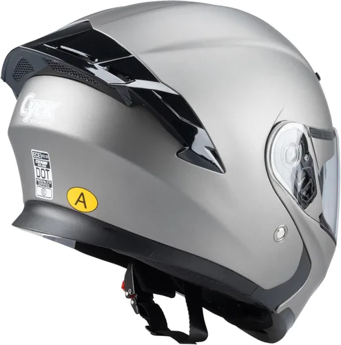 Miniatura 3 de Casco integral para hombres y mujeres adultos con protector solar ahumado Gris metálico