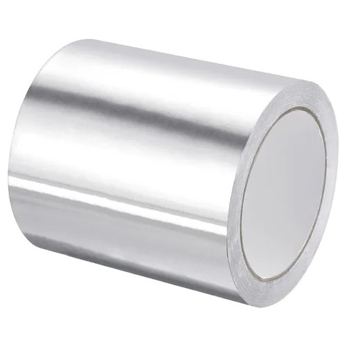 Miniatura 15 de MECCANIXITY Cinta de papel de aluminio, cinta de aluminio de 0.79 pulgadas x 65 pies (3.5 mil), cinta HVAC de alta temperatura, cinta de aluminio