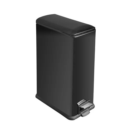 Miniatura 36 de Cubo de basura pequeño para baño con tapa, cubo de basura de 1.3 galones con cubo interior extraíble, cubo de basura delgado con tapa de cierre