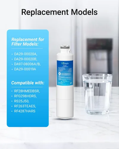 Miniatura 4 de EcoAqua EFF-6027A - Filtro de repuesto compatible con Samsung DA29-00020B, DA29-00020A, HAF-CIN/EXP, filtro de agua para refrigerador 46-9101