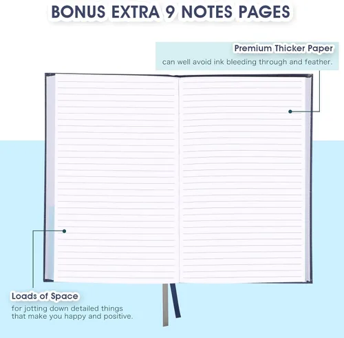 Miniatura 5 de Diario/planificador diario de gratitud, cinco minutos al día para ser agradecido, diario guiado sin fecha con formato guiado simple para rastrear tu