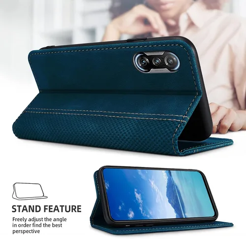 Miniatura 2 de AKABEILA Compatible con Xiaomi Redmi K40 Gaming Wallet Case, PU Leather Kickstand Card Slots Case para Xiaomi Poco F3 GT Cierre Magnético Cubierta