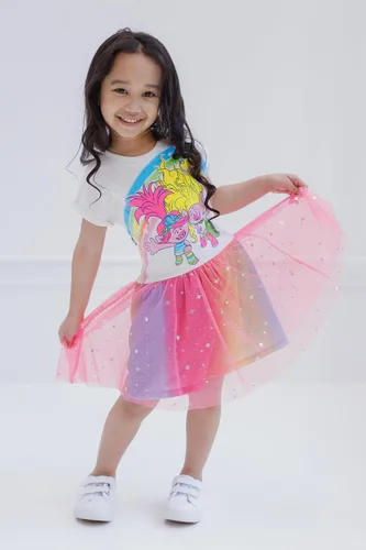Miniatura 2 de DreamWorks Trolls Poppy - Vestido para niñas pequeñas a niños pequeños