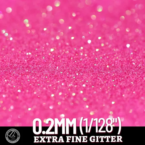 Miniatura 3 de Leobro - Brillantina rosa, 150 g/5.29 oz, brillantina fina iridiscente rosa intenso para manualidades, resina, uñas, cuerpo, decoraciones de San