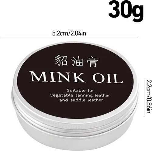 Miniatura 6 de Crema para el cuidado del cuero - Acondicionador de cuero natural Bálsamo de recoloración de cuero con aceite de visón Crema acondicionadora