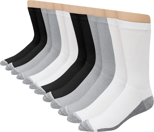 Miniatura 10 de Hanes Calcetines acolchados Max para hombre, absorben la humedad con control de olores, paquete múltiple