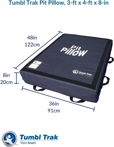 Miniatura 2 de Tumbl Trak Almohada de suelo suave con funda de mezclilla
