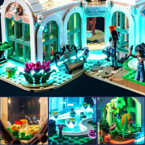 Miniatura 3 de BrickBling Luz LED compatible con Lego Friends 41757 Botanical Garden Building (sin modelo, solo luces), kit de iluminación de versión de control