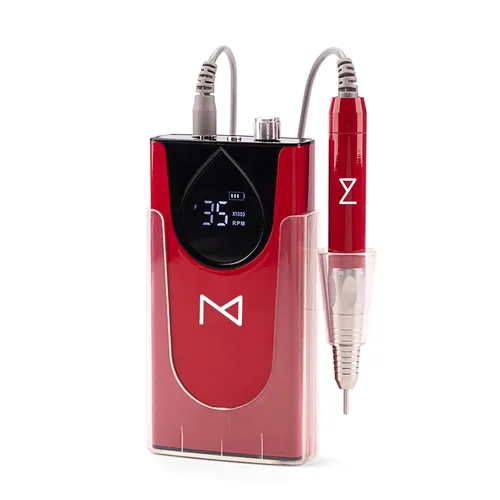 Miniatura 2 de M Max - Taladro de uñas profesional - Taladro de uñas con motor 2 en 1 sin escobillas - Eléctrico, inalámbrico, carcasa de aleación de aluminio