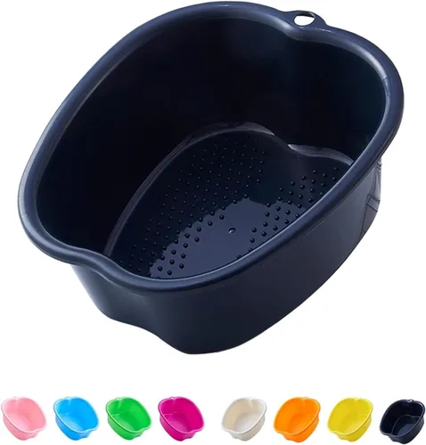 AXLOFO® Tina de baño para remojar pies, bañera grande de plástico para remojar pies, cubo de baño para masajes de pies, ideal para quitar la piel