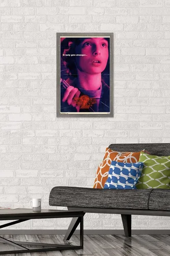 Miniatura 2 de Netflix Stranger Things: Temporada 2 - Póster de pared de Mike, 22.4 x 14.7 pulgadas, versión con marco de madera de Barnwood