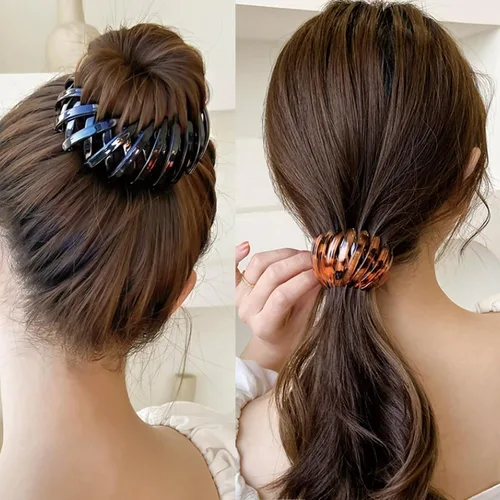 Miniatura 3 de 7 piezas de pinzas de pelo mágicas de nido de pájaro y accesorios para moños para mujeres Color-02