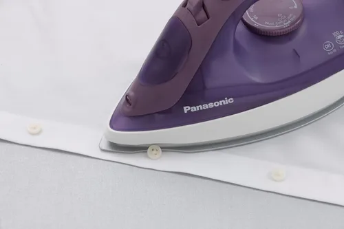 Miniatura 2 de Panasonic NI-S630 Plancha de vapor/seco – Hierro ergonómico de 1500 W con suela de cerámica y ranura en forma de U – Apagado automático y unidad