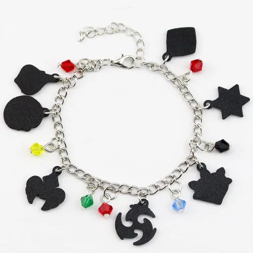 Miniatura 6 de KANGSHUN Genshin Impact Charm Pulsera de juego de joyería de dibujos animados, regalos de metal para fanáticos, mujeres, niñas y hombres, Sin gemas.