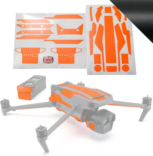 Miniatura 31 de WRAPGRADE Adhesivos parciales para DJI Mavic 3 / Mavic 3 Classic Accent Color (AIRFORCE SILVER)