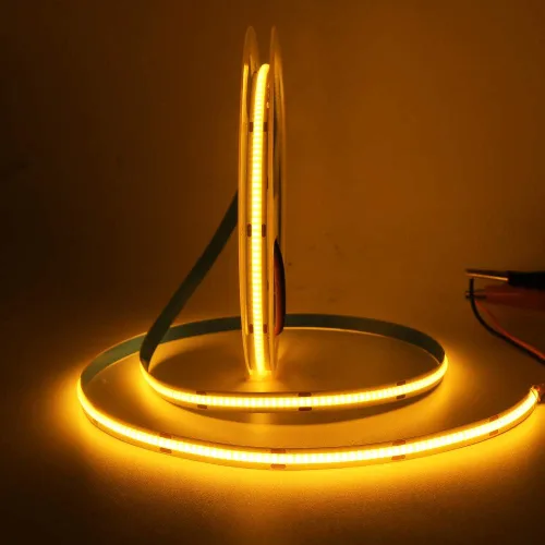 Miniatura 16 de COB - Tira de luces LED, 16.4 ft/16.4 pies, flexible, flexible, flexible, flexible, luces de cuerda LED COB, 12 V, 320 LEDs/m, blanco cálido, 3000