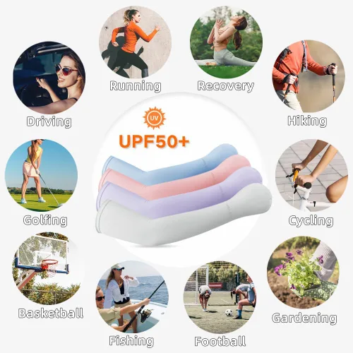 Miniatura 8 de Cubierta de brazo de manga larga con protección UV para mujer, protección UPF 50+, cubierta de mano de sol de verano para pesca al aire libre
