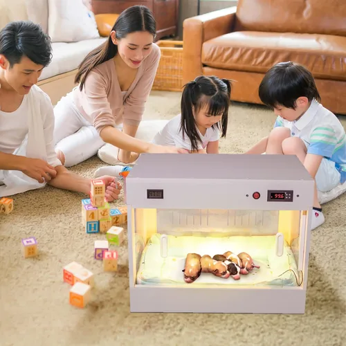 Miniatura 4 de Incubadora inteligente para cachorros recién nacidos, familia grande, caja para mascotas, calentador de laboratorio, jaula para perros