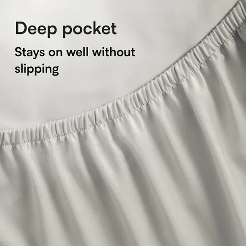 Miniatura 7 de Protector impermeable de colchón tamaño Individual de 39x75 pulgadas. Transpirable, sin ruido, 8 a 20 pulgadas. Cama de microfibra cepillada ultra
