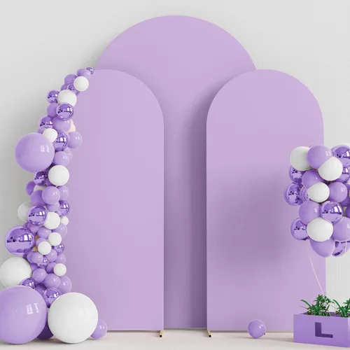 Miniatura 26 de Wokceer Cubierta de Fondo para Arco de Boda 7.2 Pies, Cubiertas Ajustadas de Spandex para Soporte de Arco de Boda de 6 Pies, Juego de 2 Cubiertas