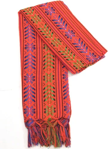 Leos Imports Chal Rebozo mexicano tradicional para mujer con diseño, ropa multiusos, envolturas para mujeres, portabebés, hecho a mano y tejido por