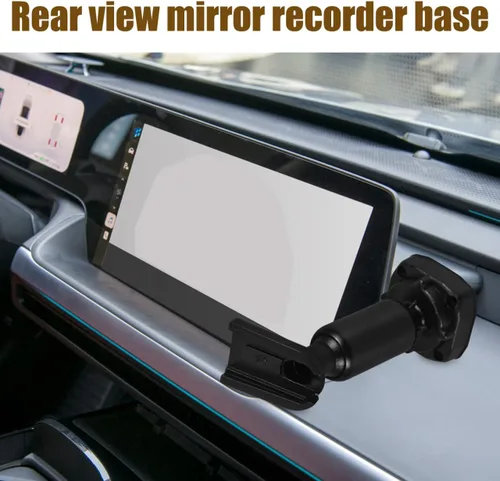 Miniatura 5 de GLEAVI Soporte de espejo retrovisor ajustable para cámara de salpicadero, seguridad mejorada del vehículo, fácil instalación, soporte de espejo