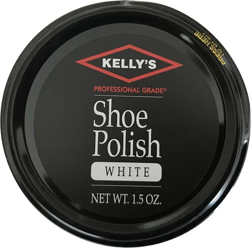 Kelly's Esmalte profesional para zapatos en pasta 1.5oz - Blanco, Blanco
