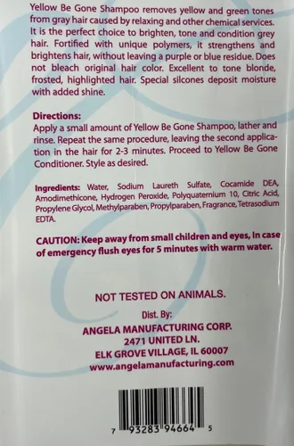 Miniatura 7 de Champú Yellow Be Gone de 4 onzas / 4.0 fl oz (paquete de 1) neutralizador aclarante de cobrizo para cabello decolorado, rubio, gris y resaltado