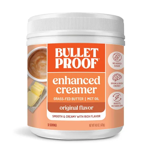 Miniatura 12 de Bulletproof Crema original, 29.6 onzas, crema de café Keto con aceite MCT y mantequilla alimentada con pasto, oferta de valor, el embalaje puede