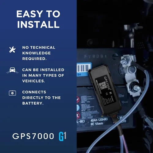 Miniatura 4 de GPS7000 Rastreador GPS oculto para vehículos, 12 meses de servicio incluido, rastreador GPS de coche 4G, suscripción opcional, mini rastreador