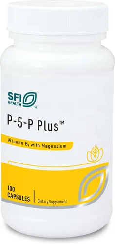 Klaire Labs P-5-P Plus Magnesio - 30 miligramos de vitamina B6 bioactiva piridoxal-5-fosfato con magnesio TRAACS, hipoalergénico (100 cápsulas)