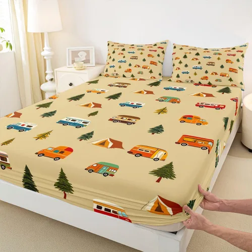 Miniatura 15 de Erosebridal Yoga Gifts Fitted Sheet for Boys Girls Kids Yoga Chakras Twin Bed Sheets,Sun and Moon Sheets Boho Tribal Bedding Sets, No Top Sheet