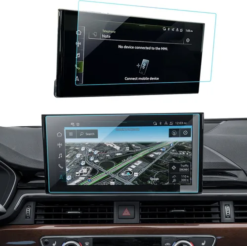 Protector de pantalla de vidrio templado para Audi A4 (2020-2024)/A5 (2020-2024)/Q5 (2021-2023), accesorios de navegación antirreflejos, instalación