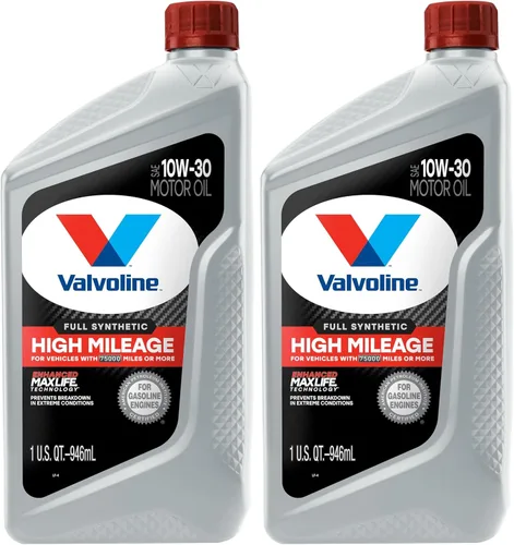 Miniatura 50 de Valvoline - Aceite de motor de mezcla sintética SAE 10W-40 de alto millaje, con MaxLife Technology, 5 cuartos de galón