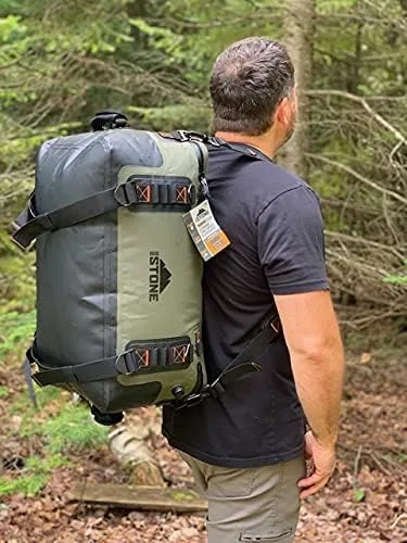 Miniatura 6 de Bolsa seca para equipaje totalmente impermeable, hermética, sumergible, resistente, resistente, con cremallera, para llevar como bolsa de lona