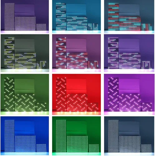 Miniatura 5 de WS2812B RGB LED Digital Flexible Panel de luz direccionable individualmente WS2812 16x16 Módulo Matriz Pantalla DC5V (16 x 16 256 píxeles)