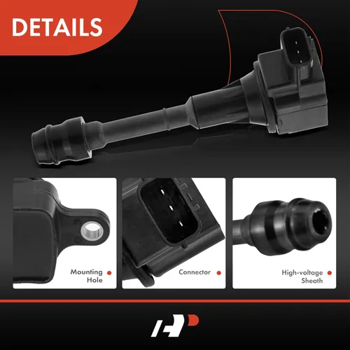 Miniatura 5 de A-Premium Paquete de bobinas de encendido de motor compatibles con Nissan Sentra Altima 2002-2006 X-Trail 2002-2007 2010-2013 I4 2.5L Juego de 2