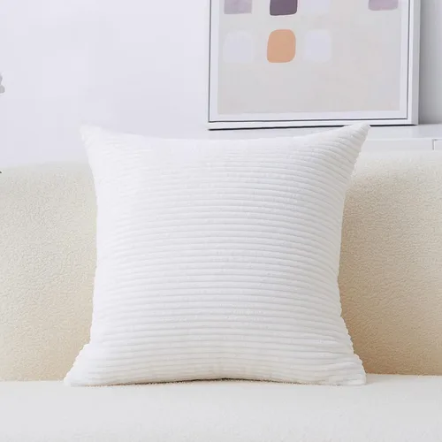 Miniatura 71 de Home Brilliant Funda de cojín decorativo amarillo mostaza 18x18 de pana acanalada suave a rayas decoración de otoño para sofá cama decoración