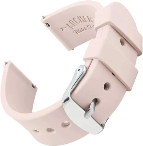 Archer Watch Straps - Correas de repuesto de liberación rápida para reloj, correas de silicona y goma blanda, variedad de colores