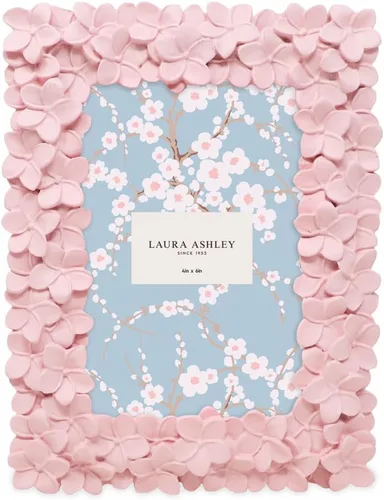 Miniatura 2 de Laura Ashley - Portarretratos de resina con diseño floral Rosa