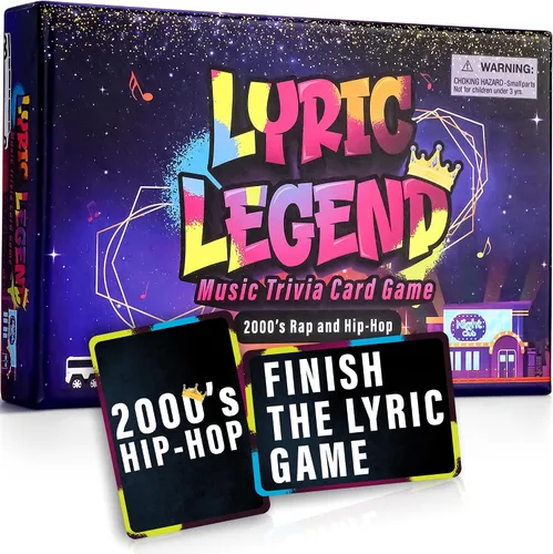 Lyric Legend 2000s Hip-Hop y Rap Music Trivia - Juegos para adultos para noche de juegos - Bueno para grupos - Juego de fiesta de terminar la letra