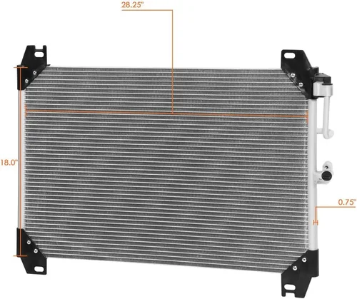 Miniatura 3 de Condensador A/C de aluminio compatible con Chevy Trailblazer/GMC Envoy 4.2/5.3/6.0L 4719 03-09