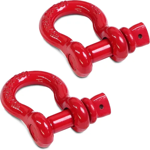 Miniatura 16 de Grillete de anillo en D de 1/2 pulgada con pasador de tornillo de 5/8 pulgadas, límite de carga de trabajo 2T (WLL) / 12T (26,455 libras)